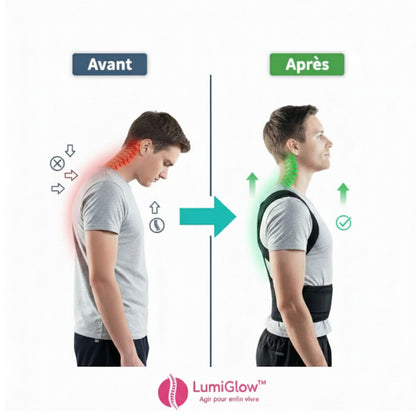 LumiGlow™  Correcteur de posture discret et confortable