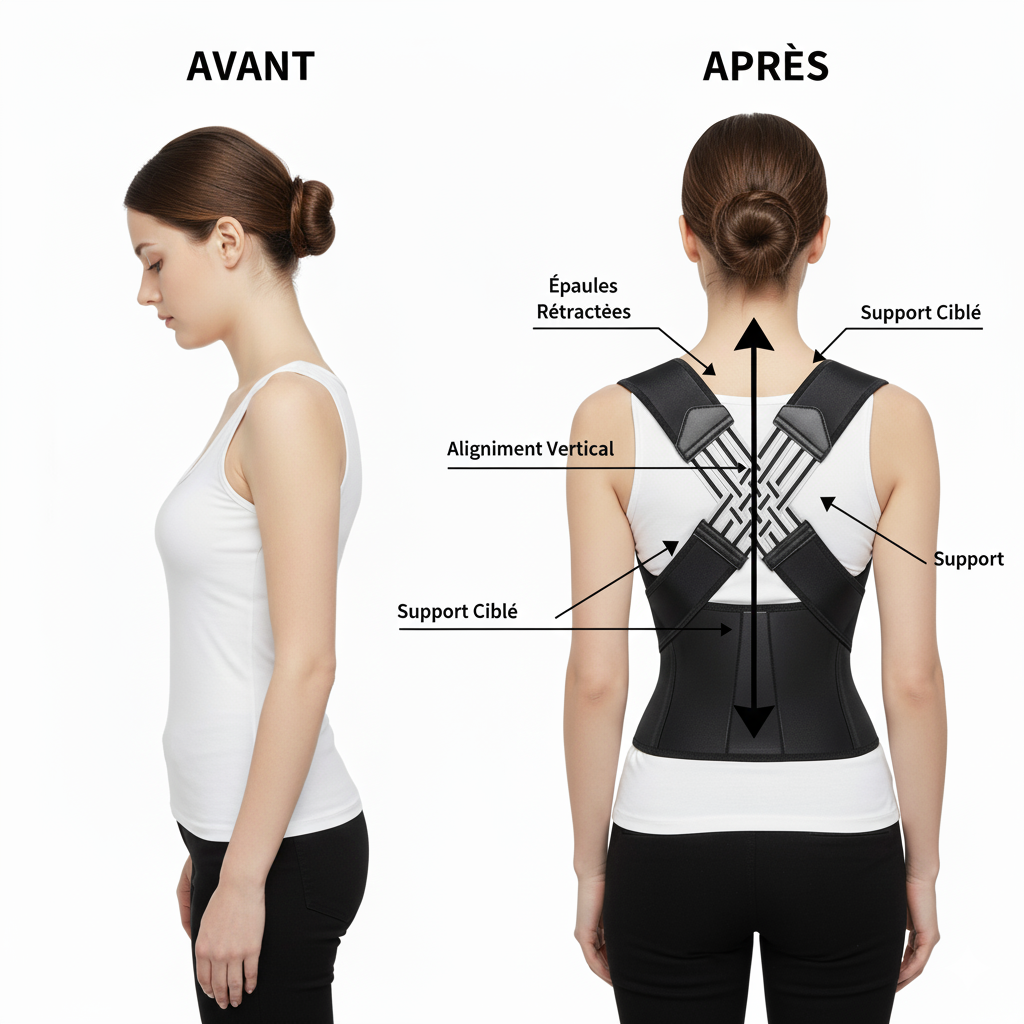 LumiGlow™  Correcteur de Posture Discret & Confortable