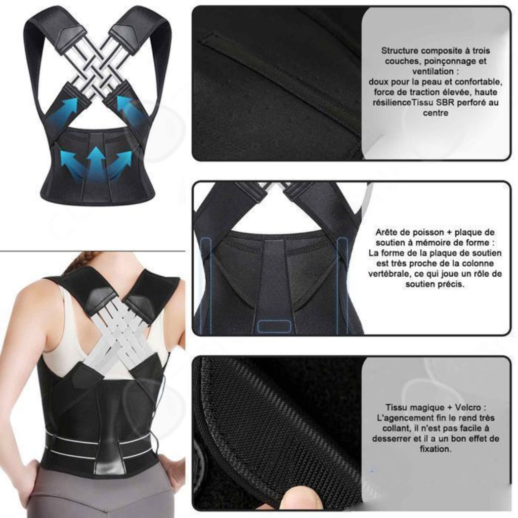 LumiGlow™  Correcteur de Posture Discret & Confortable