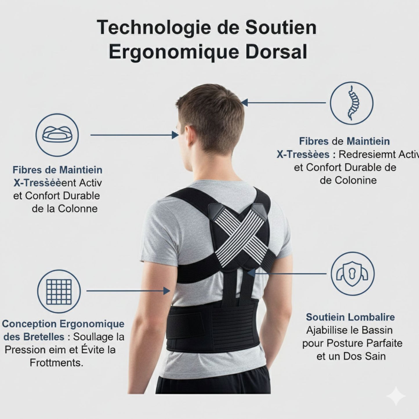 LumiGlow™  Correcteur de posture discret et confortable